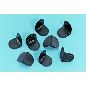 Brangs + Heinrich Kunststoff-Kantenschutzecken - Schwarz