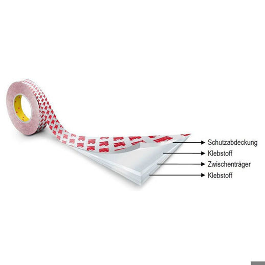 3M Doppelseitiges Klebeband 9088-200 - mit Schaumstoffträger